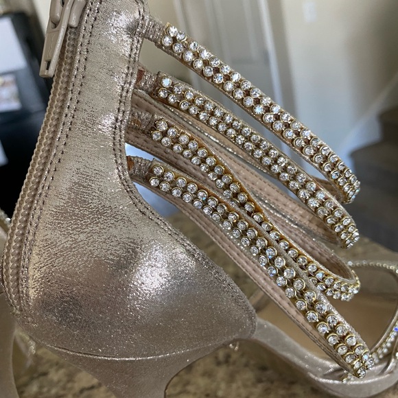 Nina New York Jeweled Ankle Strap Heels - Picture 10 of 15